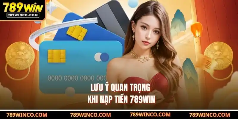 Lưu ý quan trọng khi nạp tiền 789win